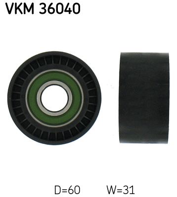 Obrázok Vratná/vodiaca kladka rebrovaného klinového remeňa SKF  VKM36040